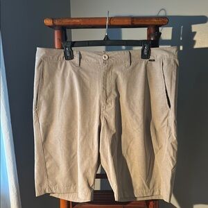 Men's Tan Travis Mathew Golf Shorts